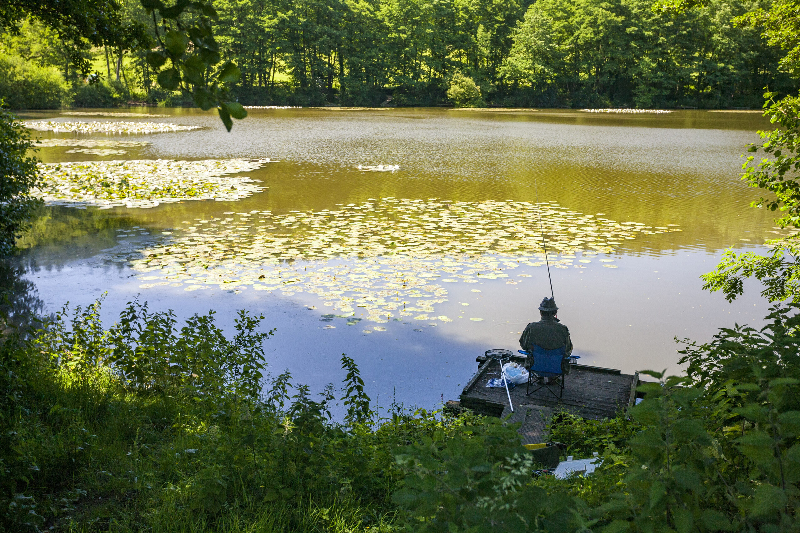 étang de pêche proche camping Paradis